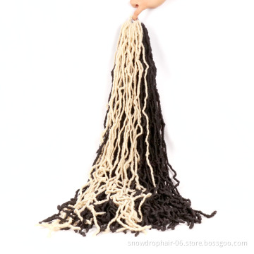 36 inches hair vendor  locs 613 black 24inch 2x wavy faux locs gpsy crochet hair locs 24 hair